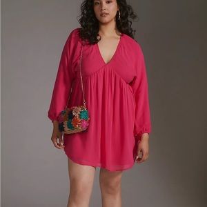 Anthropologie Forever That Girl Sheer Flowy Mini Dress NWT size Small